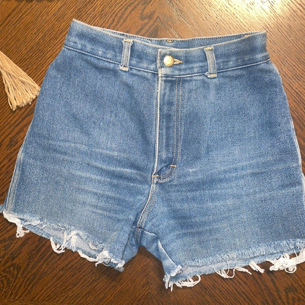 Vintage Cascade Blues  Denim Jean Shorts Size 10 Missy
